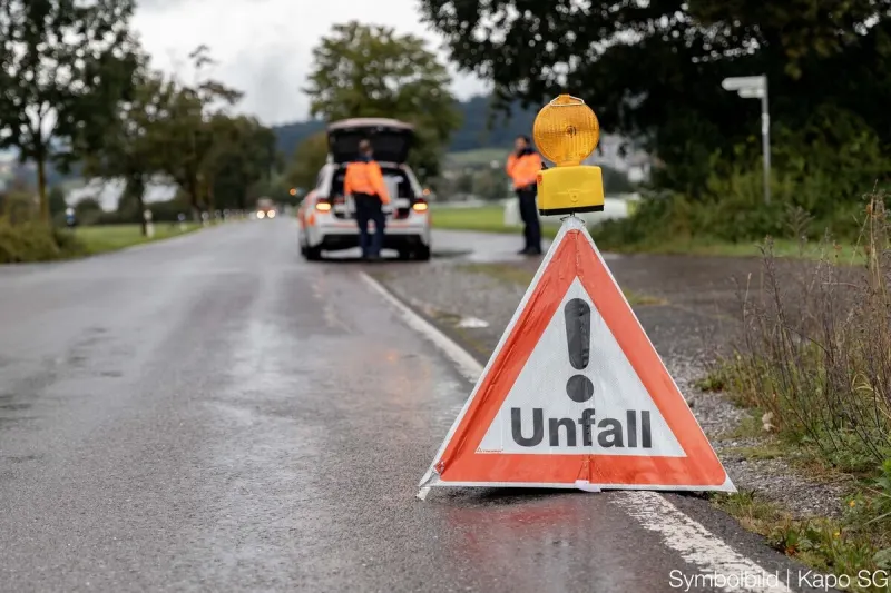 Hundwil AR – Strasse wegen Unfall gesperrt
