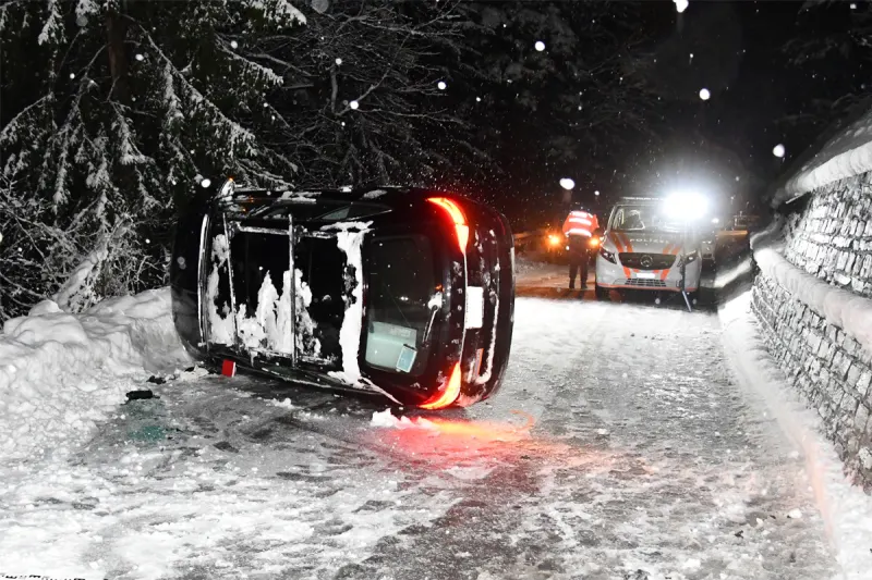 Maladers GR – Selbstunfall bei Schnee