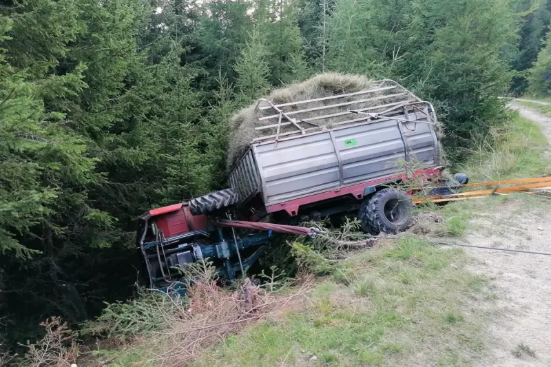 Sankt Georgen am Kreischberg – Mit Traktor verunglückt – Lenker tot
