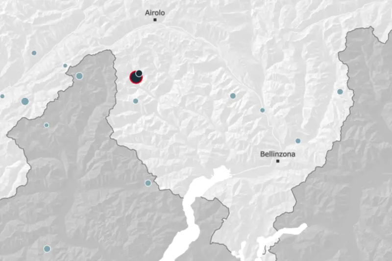 Erdbebenmeldung - Beben im Kanton Tessin mit 3.3 auf der Richterskala registriert
