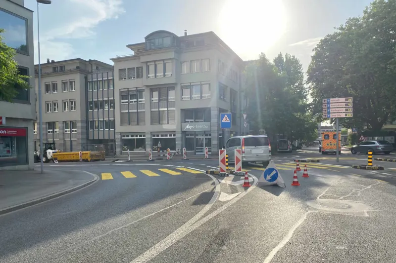 Stadt Zug – Fussgängerin angefahren und verletzt