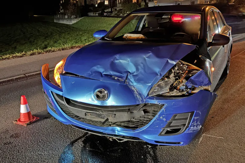 Neuenkirch LU – Unfall zwischen Auto und Lieferwagen