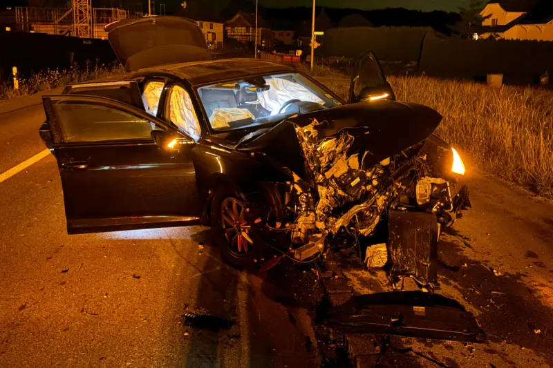 Bätershausen TG - Entgegenkommendem Auto ausgewichen