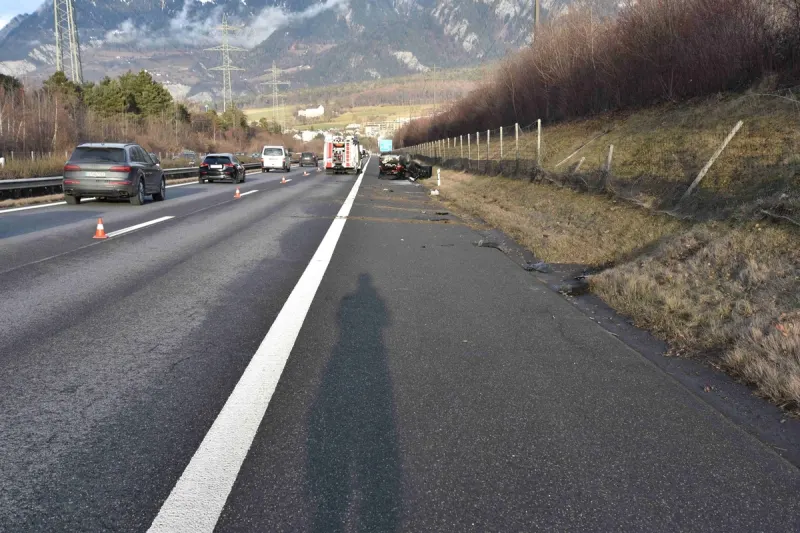 A13 Chur GR – Auto überschlägt sich bei Unfall 