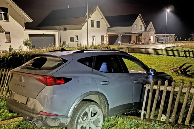 Alterswilen TG – Unfall wegen Sekundenschlaf und Alkohol