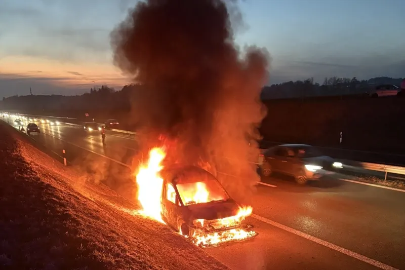 Wigoltingen TG – Auto in Vollbrand geraten