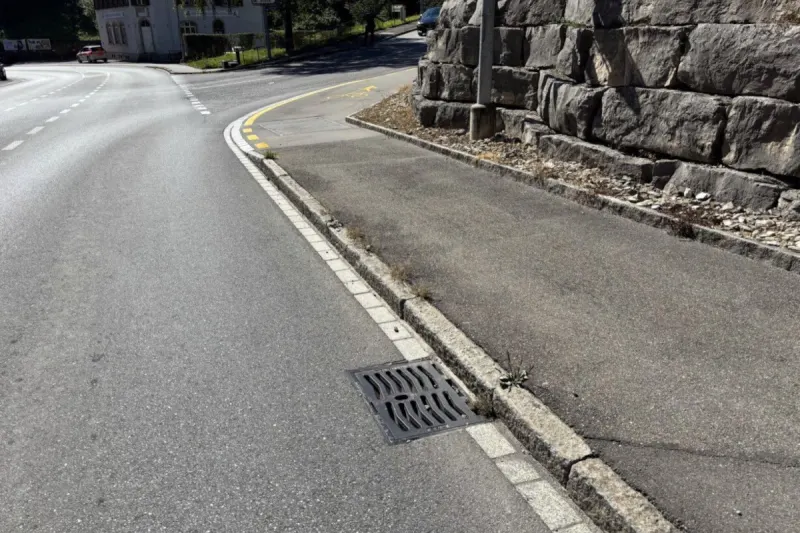 Stadt Schaffhausen – Sonnenbrille steckt E-Biker nach Unfall im Gesicht fest