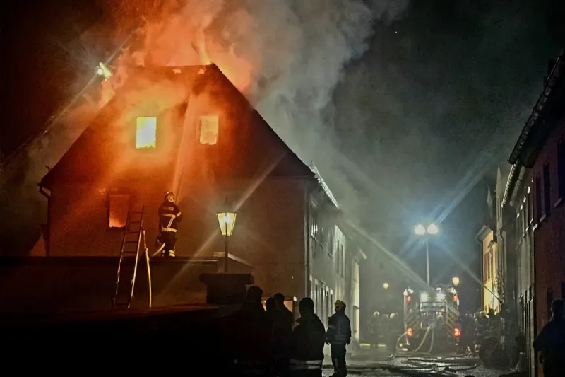 Rochlitz – Ein Toter und ein Schwerverletzter nach Brand