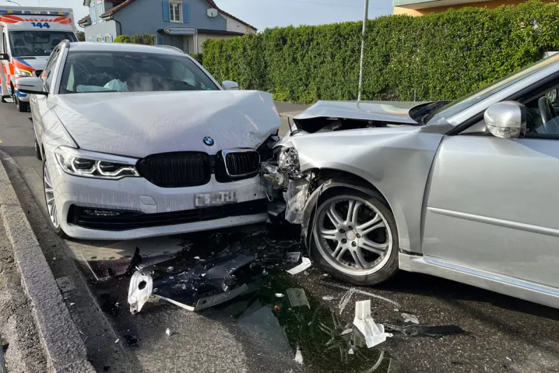 Münchwilen TG - Zwei Personen bei Frontalkollision verletzt 
