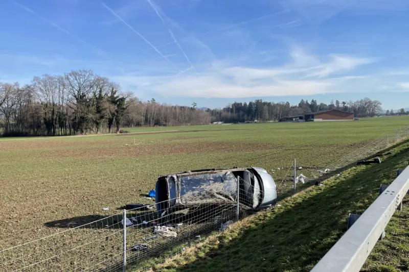 Wängi TG - Verkehrsunfall auf der A1