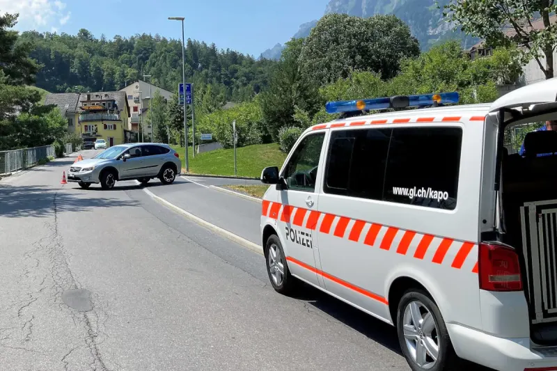 Stadt Glarus – Kollision zwischen Auto und Fahrrad