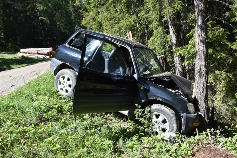 Tarasp GR – Auto kollidiert mit Baum