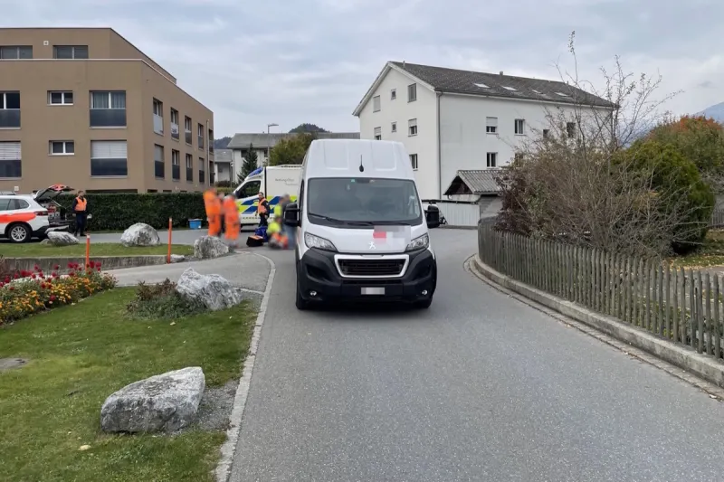 Unfall in Bonaduz GR – Lieferwagenfahrer erfasst Arbeiter