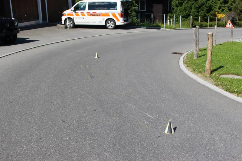 Haslen AI – Bei Selbstunfall mit Motorrad schwer verletzt