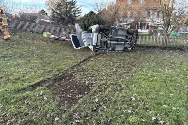 Allmendingen bei Bern BE – Auto überschlägt sich bei Unfall