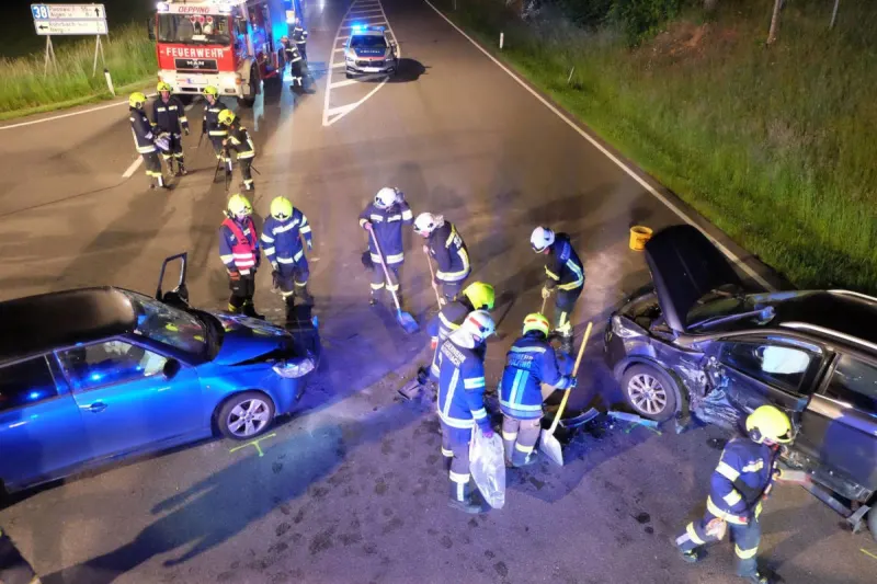 Bezirk Rohrbach – Schwerer Unfall auf Kreuzung