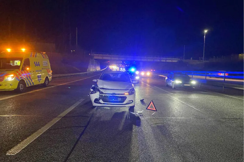 A2 bei Egerkingen SO – Auffahrkollision mit drei Fahrzeugen