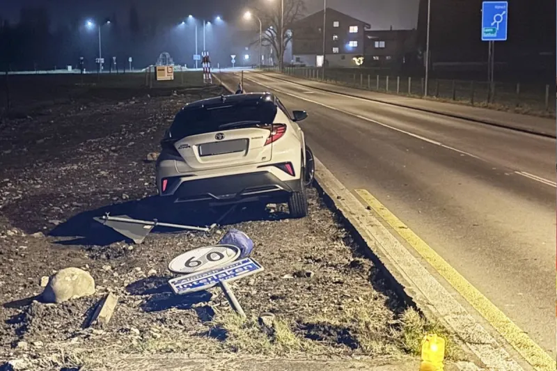 Unfall in Alpnachstad OW – Lenkerin verliert Kontrolle