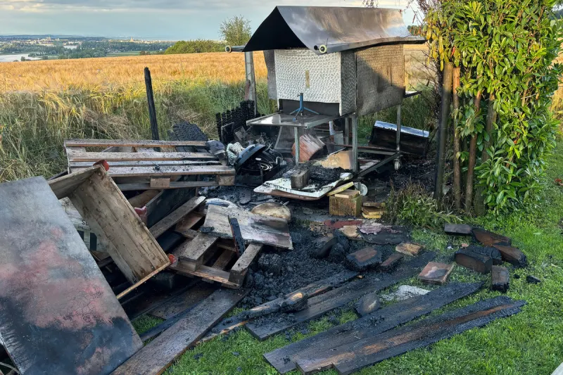 Ermatingen TG - Brand in einem Garten