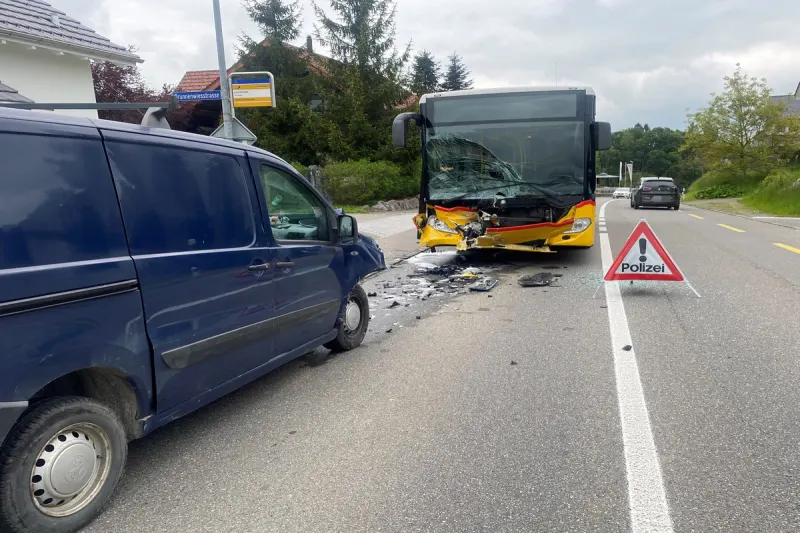 Amlikon TG - Alkoholisiert auf der Gegenfahrbahn gelandet