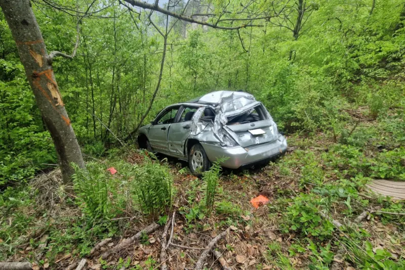 Haldenstein GR - Subaru überschlägt sich - zwei Personen verletzt