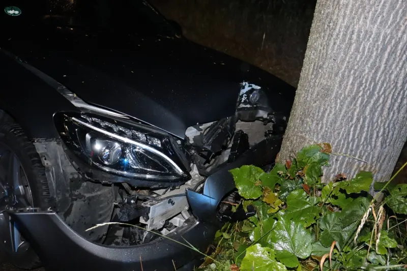 Herford - Mercedes gegen Baum geprallt