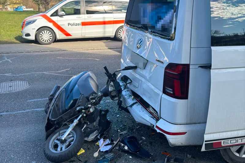 Amriswil TG – Jugendlicher bei Auffahrkollision verletzt