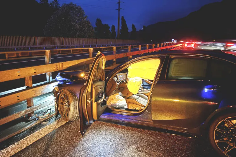 A3 Niederurnen - Verkehrsunfall auf der Autobahn