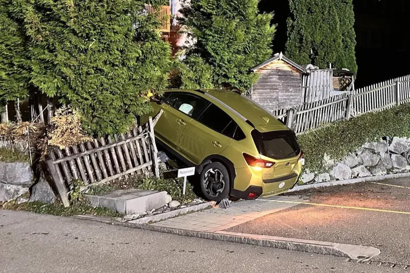 Herisau AR – Unfall nach Sekundenschlaf 