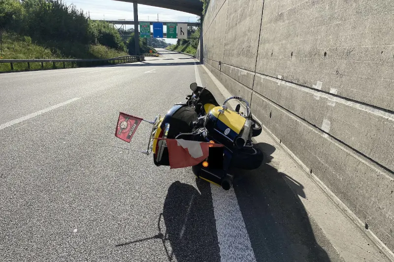 A2 Birsfelden BL – Kollision zwischen Personenwagen und Motorrad