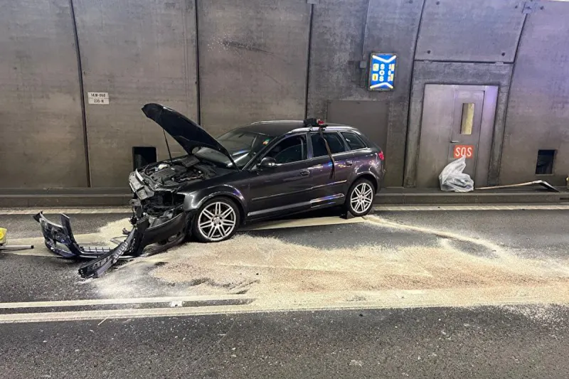 A2 Göschenen UR – Unfall im Gotthardtunnel