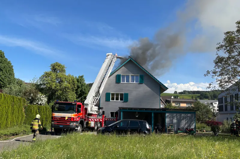 Sirnach TG – Brand im Dachstock eines Einfamilienhauses