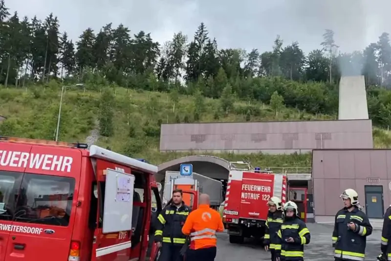 Freistadt - Pkw-Brand im Tunnel 