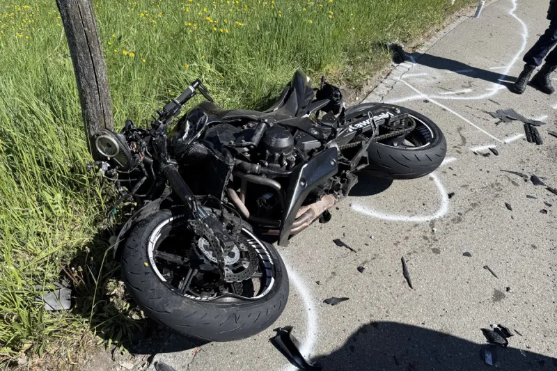 Unfall in St.Gallen – Töfffahrer bei Sturz erheblich verletzt