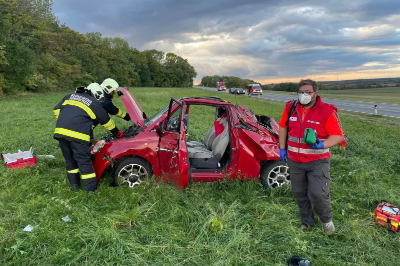 Bezirk Bruck an der Leitha – Unfall fordert schwer verletzten Mann