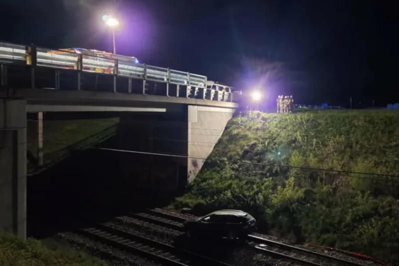 Unfall in Stockham – Alkoholisierter Lenker landet auf Bahngleisen