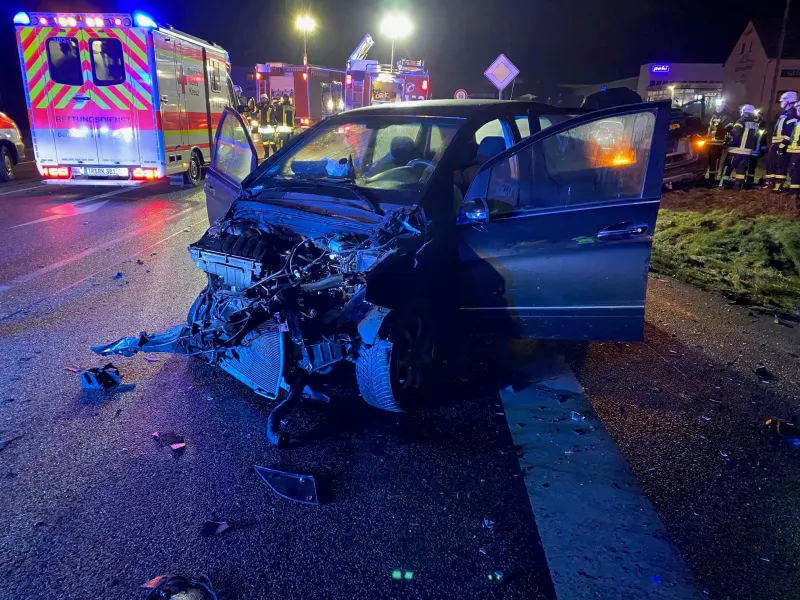Osburg – Schwerer Verkehrsunfall mit vier verletzten Personen
