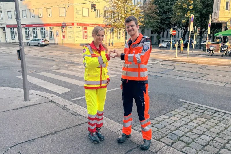 Wien-Penzing – Sanitäter retten Mann nach Herzstillstand
