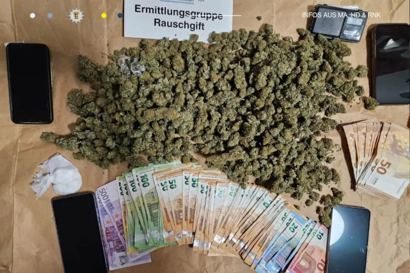 Mannheim – 34-Jähriger wegen Drogenhandels in Haft