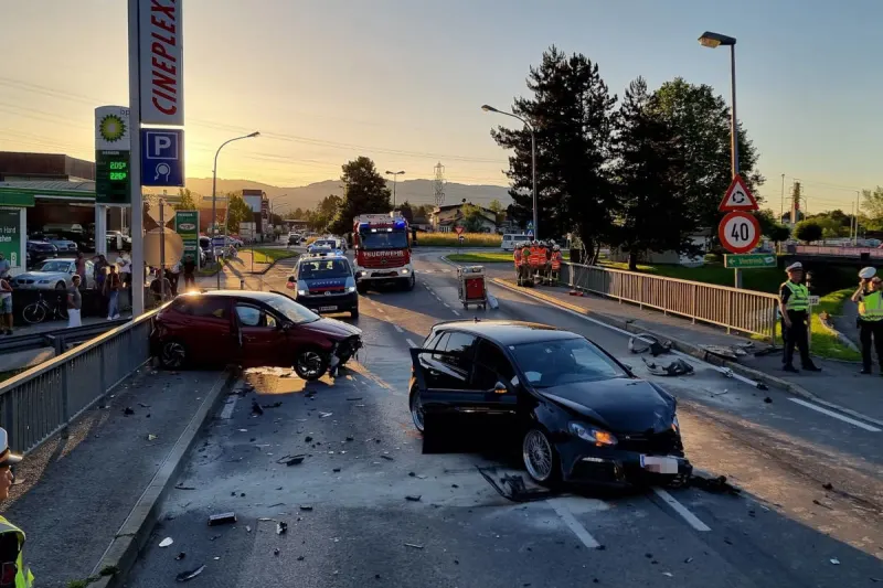 Hohenems – Verkehrsunfall mit vier verletzten Personen