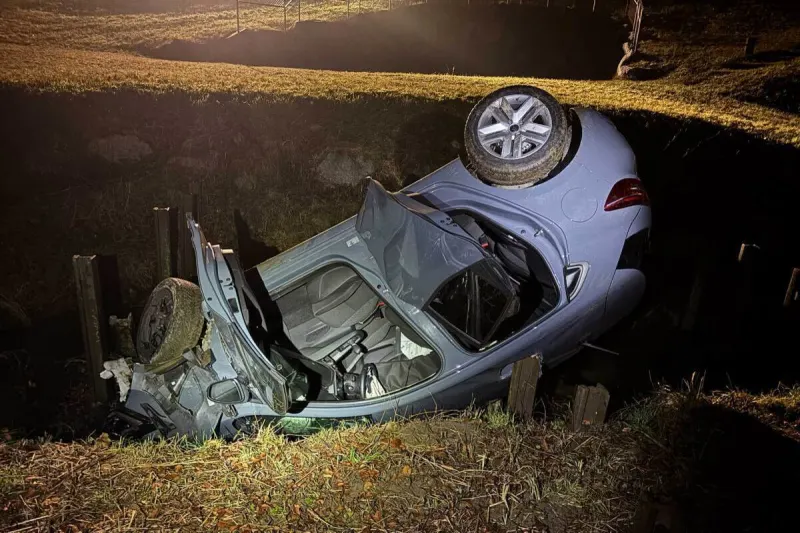 Villmergen AG – Alkoholisiert verunfallt - Auto landet im Bach