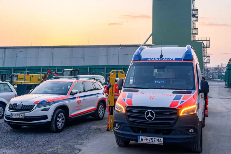 Wien –  Arbeiter bei Unfall schwer verletzt