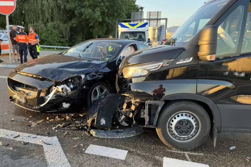 St. Margrethen SG – Unfall beim Autobahnzubringer