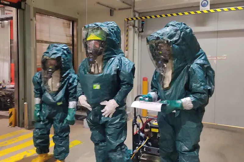 Chemieunfall in Aschbach - Mitarbeiter evakuiert und Areal großräumig abgesperrt