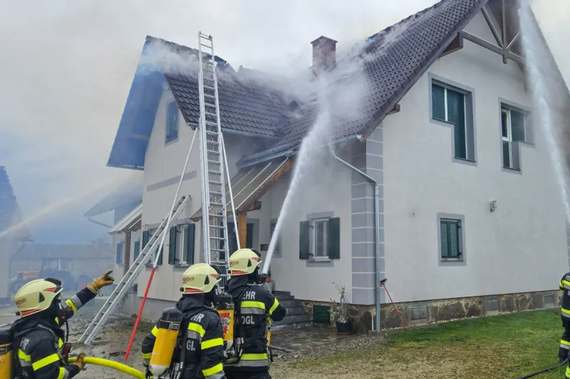 Mitterdorf an der Raab – Dachstuhlbrand in Einfamilienhaus