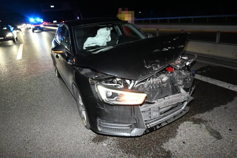 A13 Bad Ragaz SG – Rückstau nach Unfall auf der Überholspur