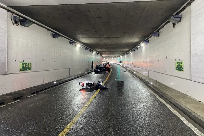 Münchenstein BL - Frontalkollision zwischen Motorrad und Auto!