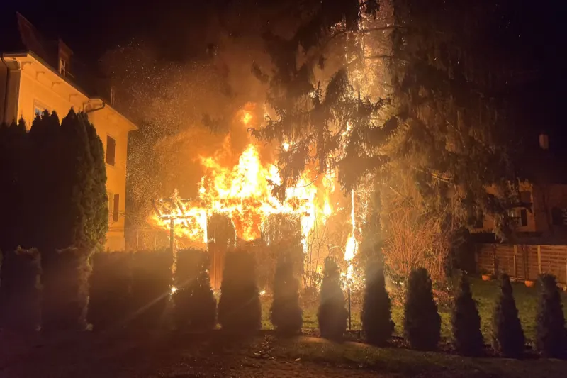Amriswil TG – Gartenhaus nach Brand zerstört