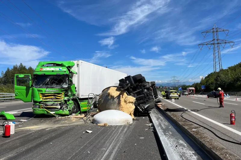 A1 Zürich-Seebach ZH – Verkehrsunfall führt zu massiver Verkehrsbeeinträchtigung