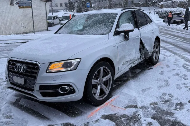 Unfall in Speicher AR – Auto gerät auf Gegenfahrbahn